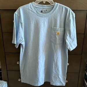 Carhartt Pocket T Shirt Loose Fit size Medium color Light Blue